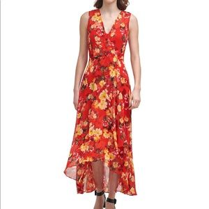 Calvin Klein Floral Print Maxi Dress